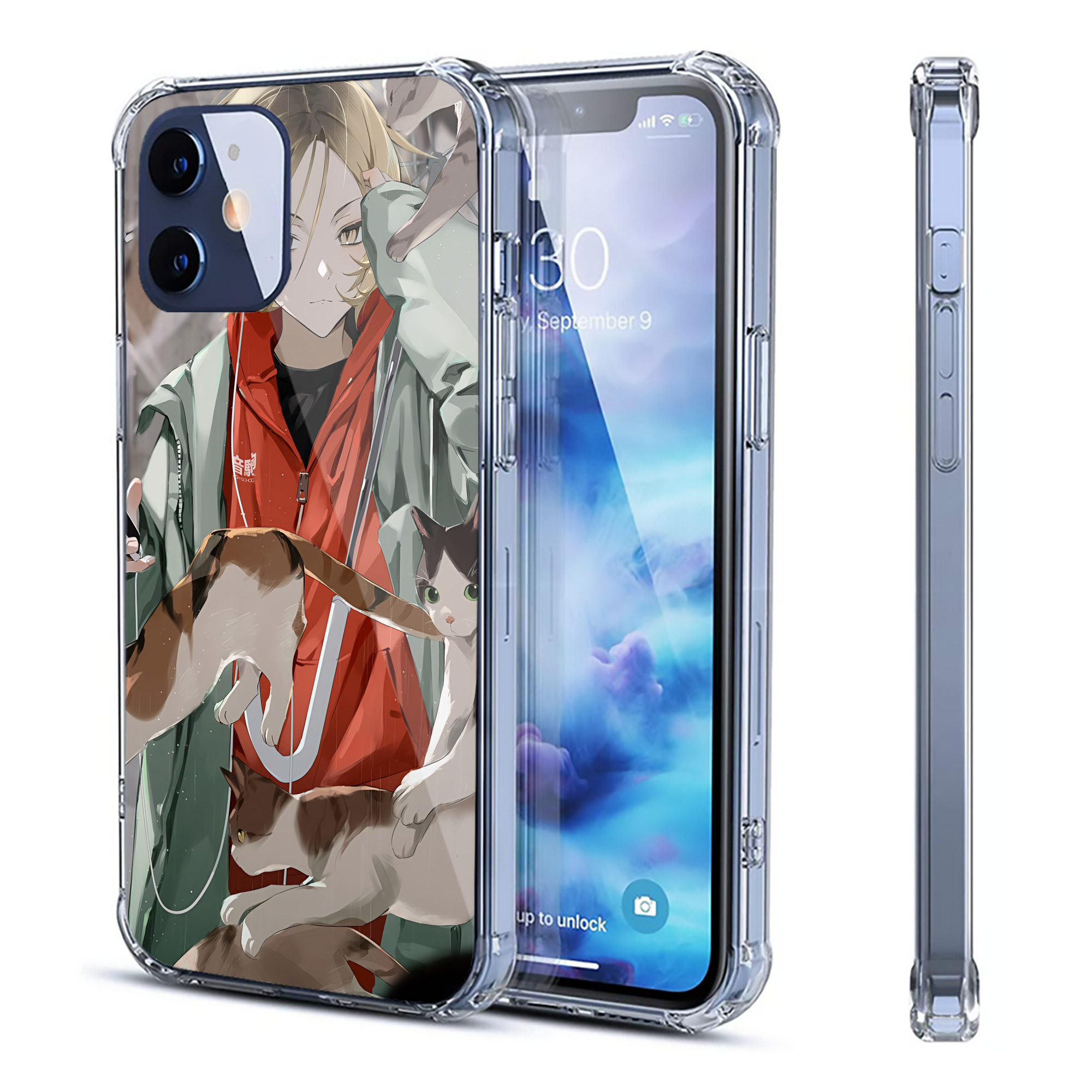 （画像用） ハイキュー!! Haikyu!! 【iPhone 12シリーズ対応】透明スマホケース（クリアソフトケース）